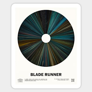 minimal_Blade Runner Warp Barcode Movie Sticker